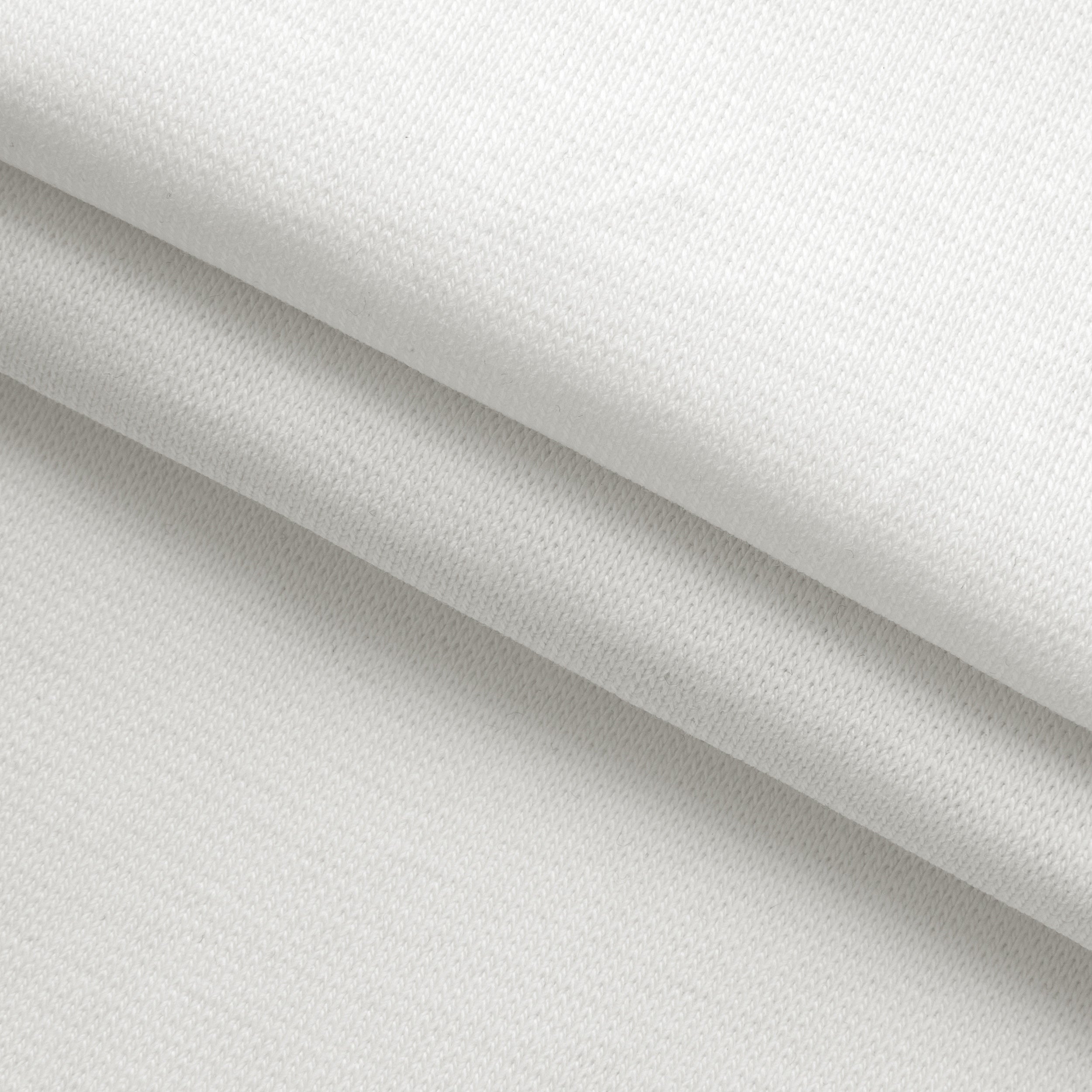 1 X 1 COTTON RIB - BRIGHT WHITE