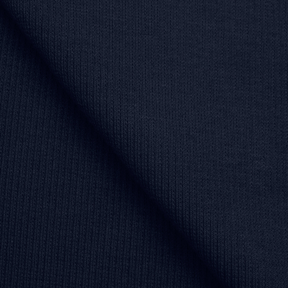 COTTON 1X1 RIB KNIT FABRIC WITH ELASTANE - NAVY BLUE - 220 GSM