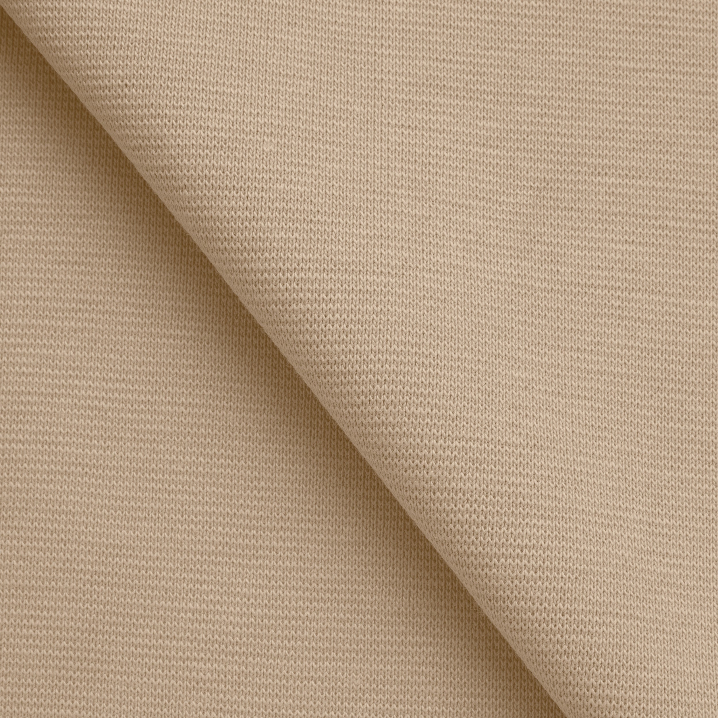COTTON 1X1 RIB KNIT FABRIC WITH ELASTANE - GREIGE TAUPE - 220 GSM