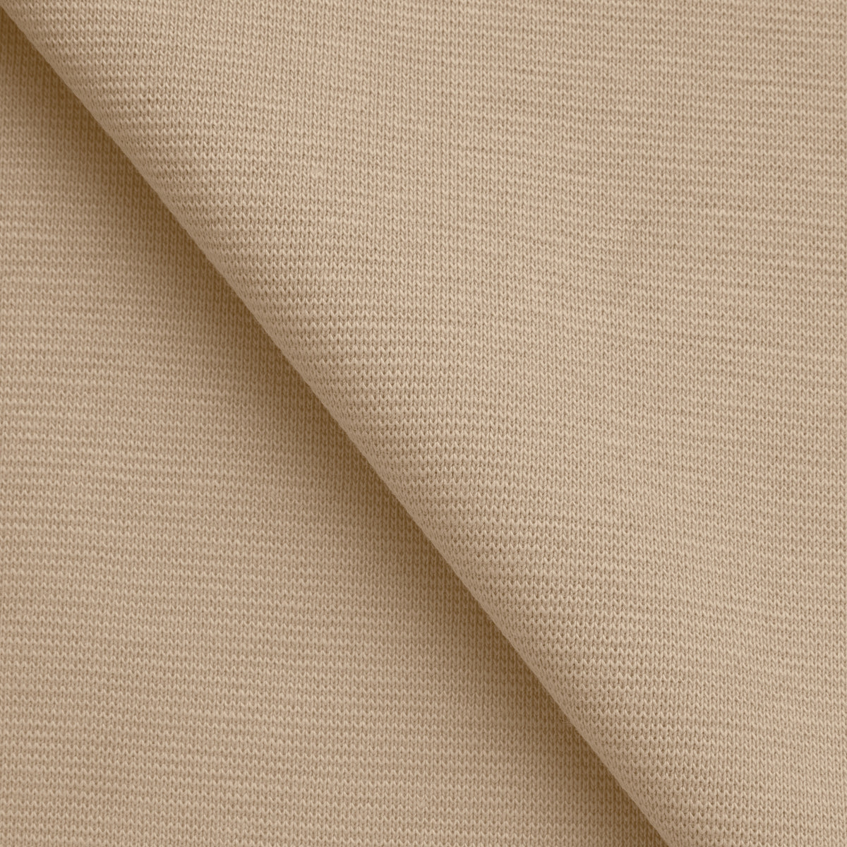 COTTON 1X1 RIB KNIT FABRIC WITH ELASTANE - GREIGE TAUPE - 220 GSM