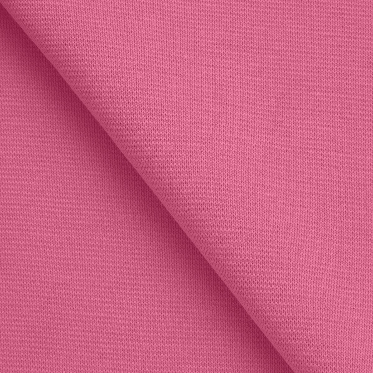 COTTON 1X1 RIB KNIT FABRIC WITH ELASTANE - VIVID PINK - 220 GSM