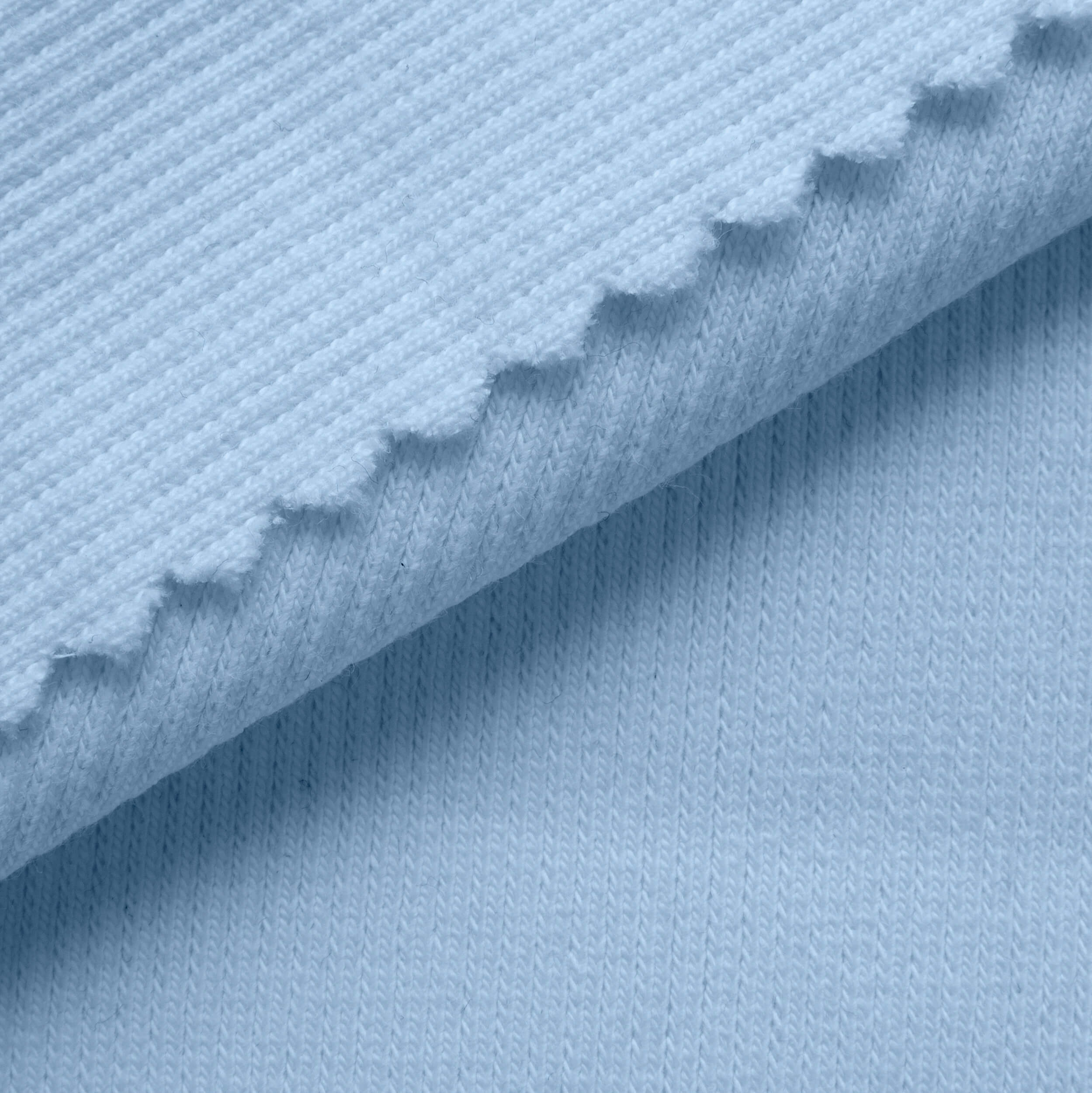 2 X 1 COTTON RIB STRONG - CERULEAN