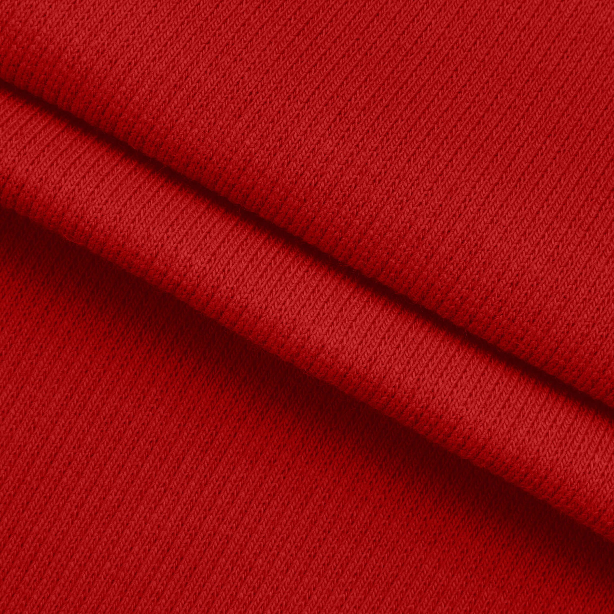 2 X 1 COTTON RIB STRONG - HIGH RISK RED