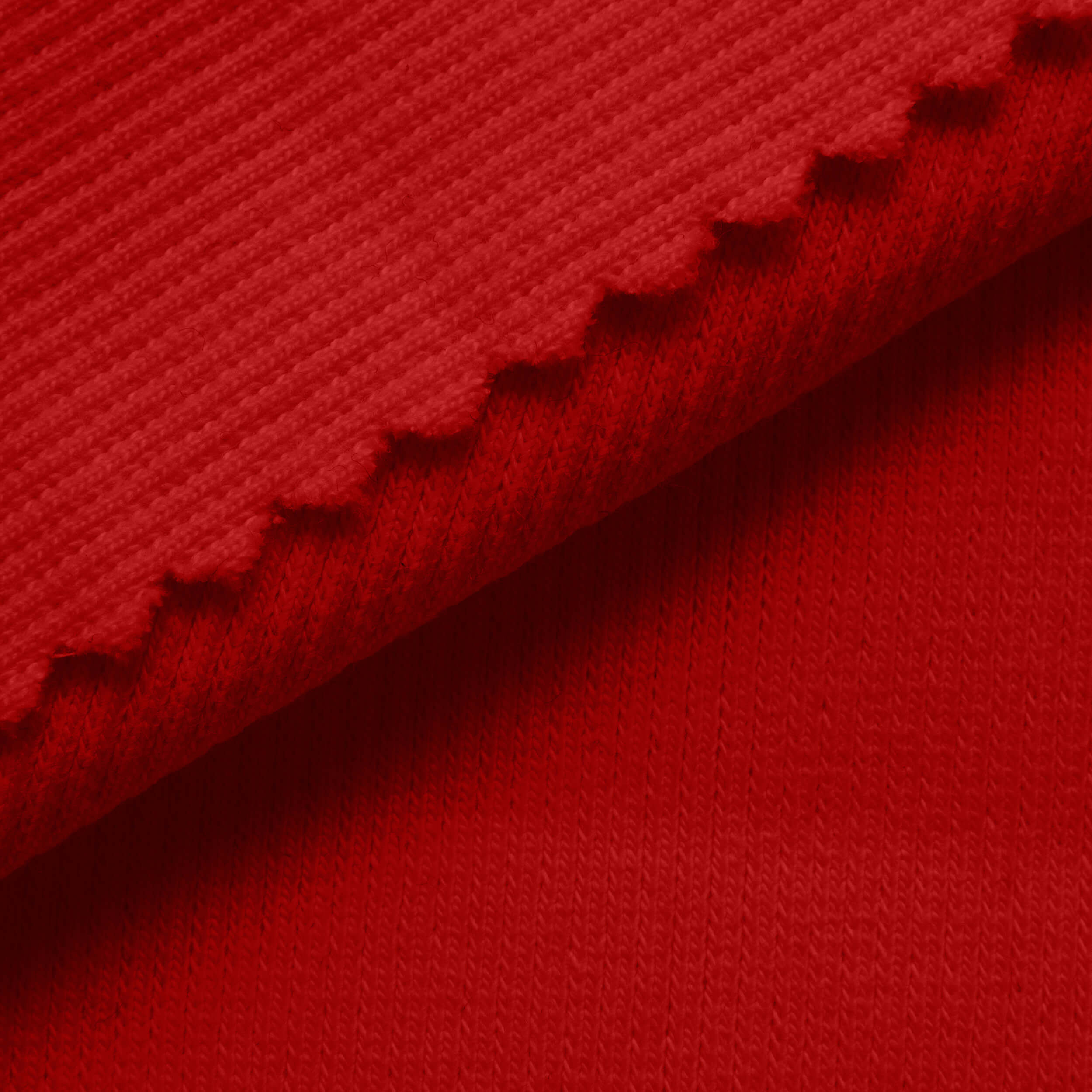 2 X 1 COTTON RIB STRONG - HIGH RISK RED