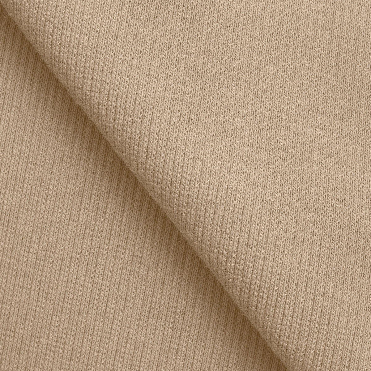 COTTON 2X1 RIB KNIT FABRIC WITH ELASTANE - GREIGE TAUPE - 350 GSM