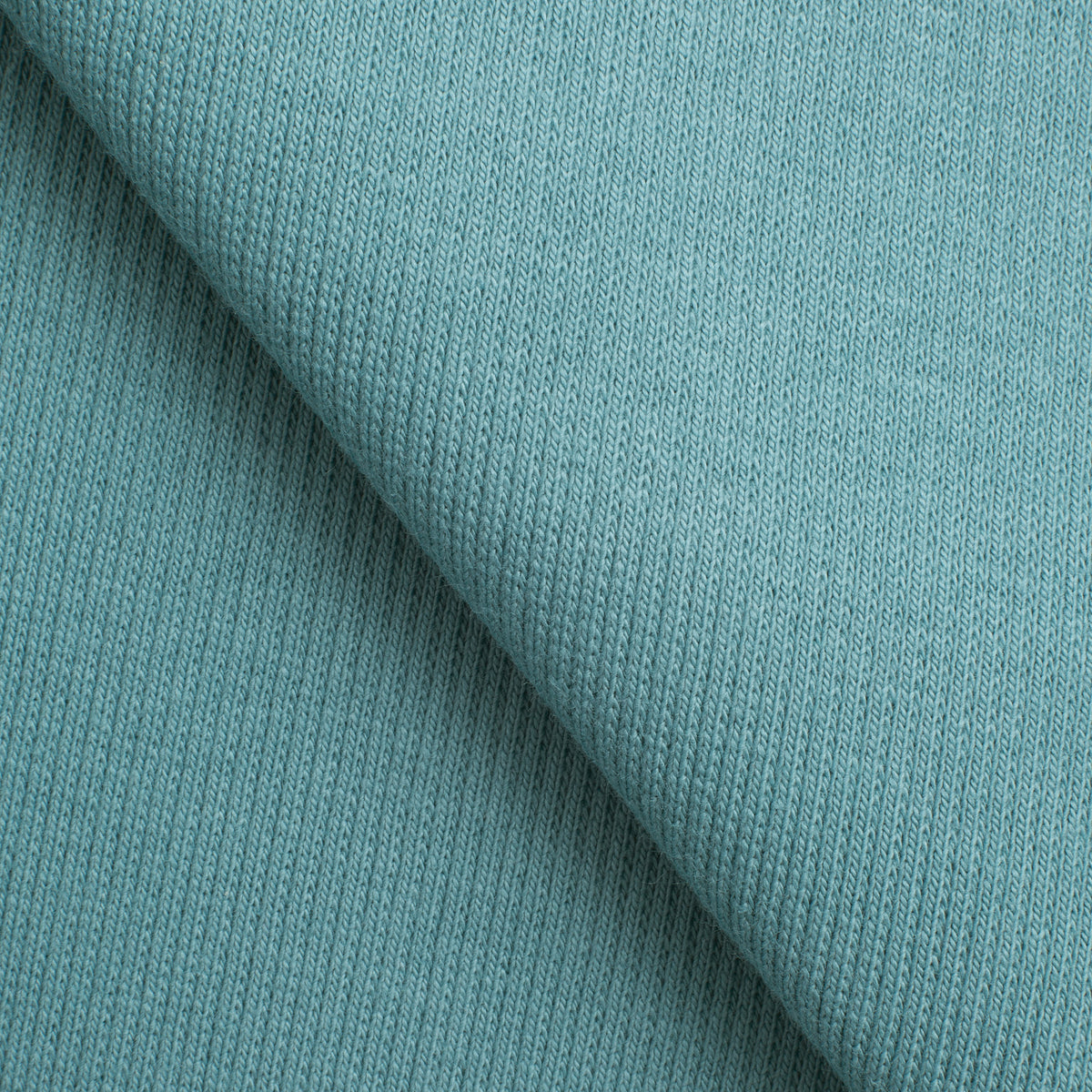 COTTON 2X1 RIB KNIT FABRIC WITH ELASTANE - STEEL BLUE - 350 GSM