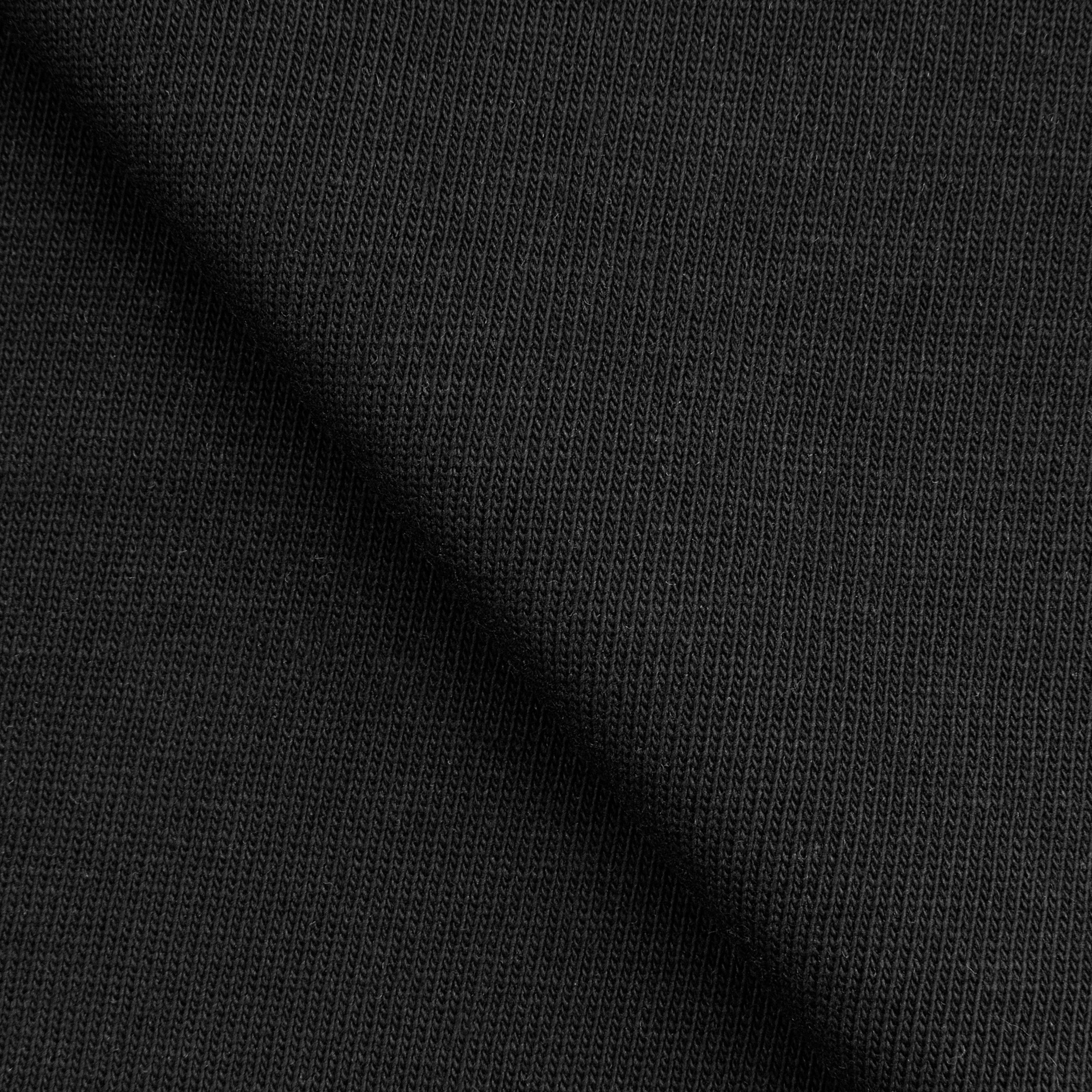 HEAVY COTTON SINGLE JERSEY FABRIC - BLACK - 230 GSM
