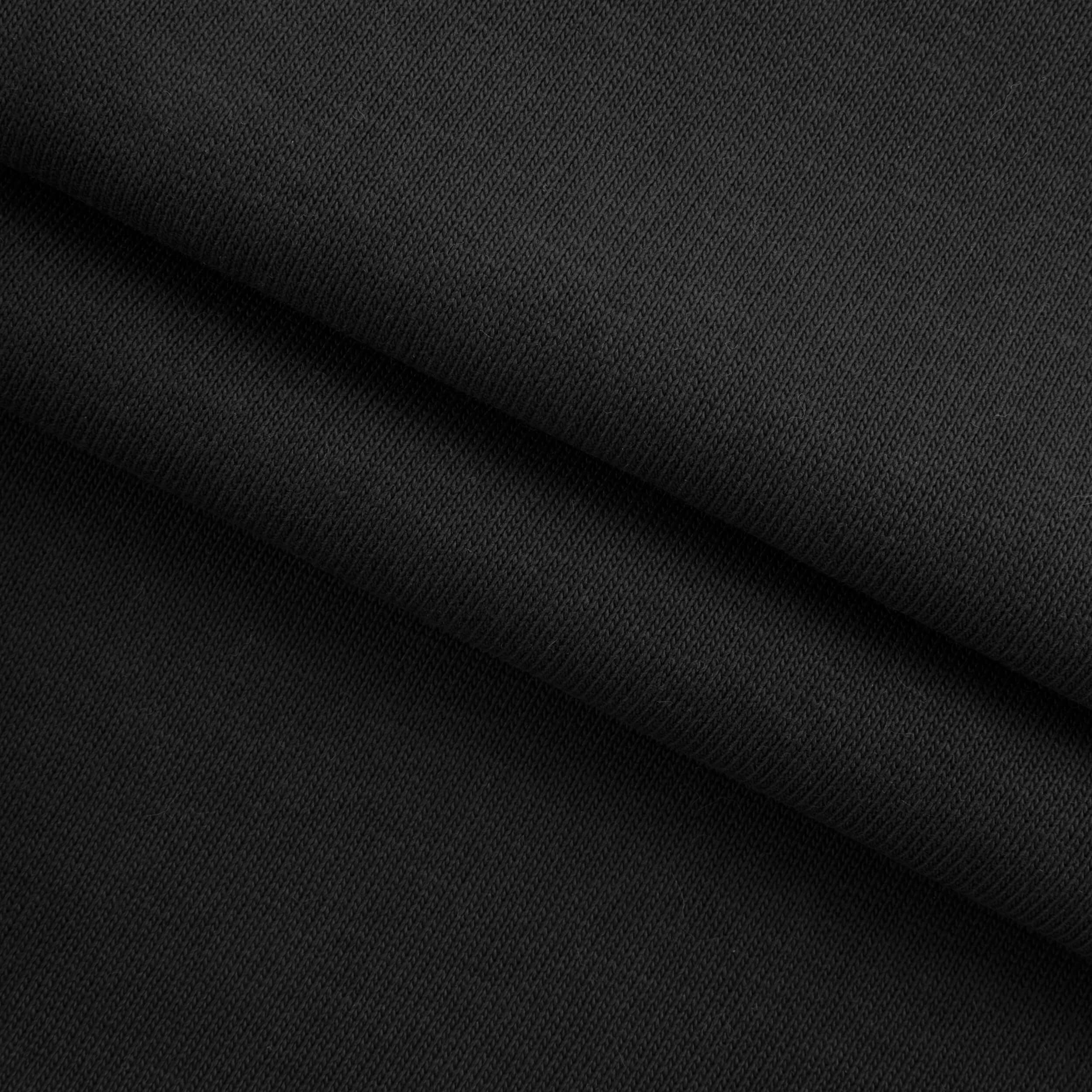 HEAVY JERSEY KNIT - BLACK