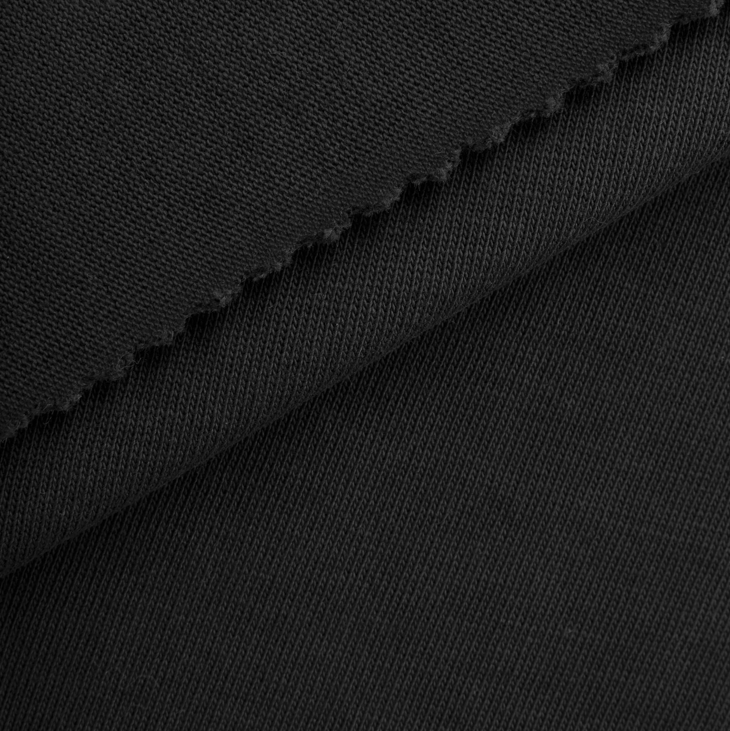 HEAVY JERSEY KNIT - BLACK