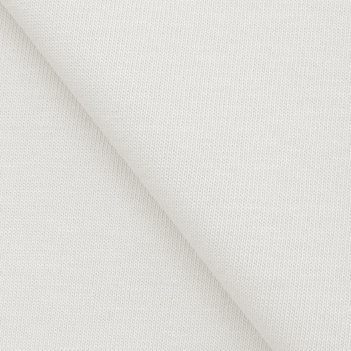 HEAVY COTTON SINGLE JERSEY FABRIC - SNOW WHITE - 230 GSM
