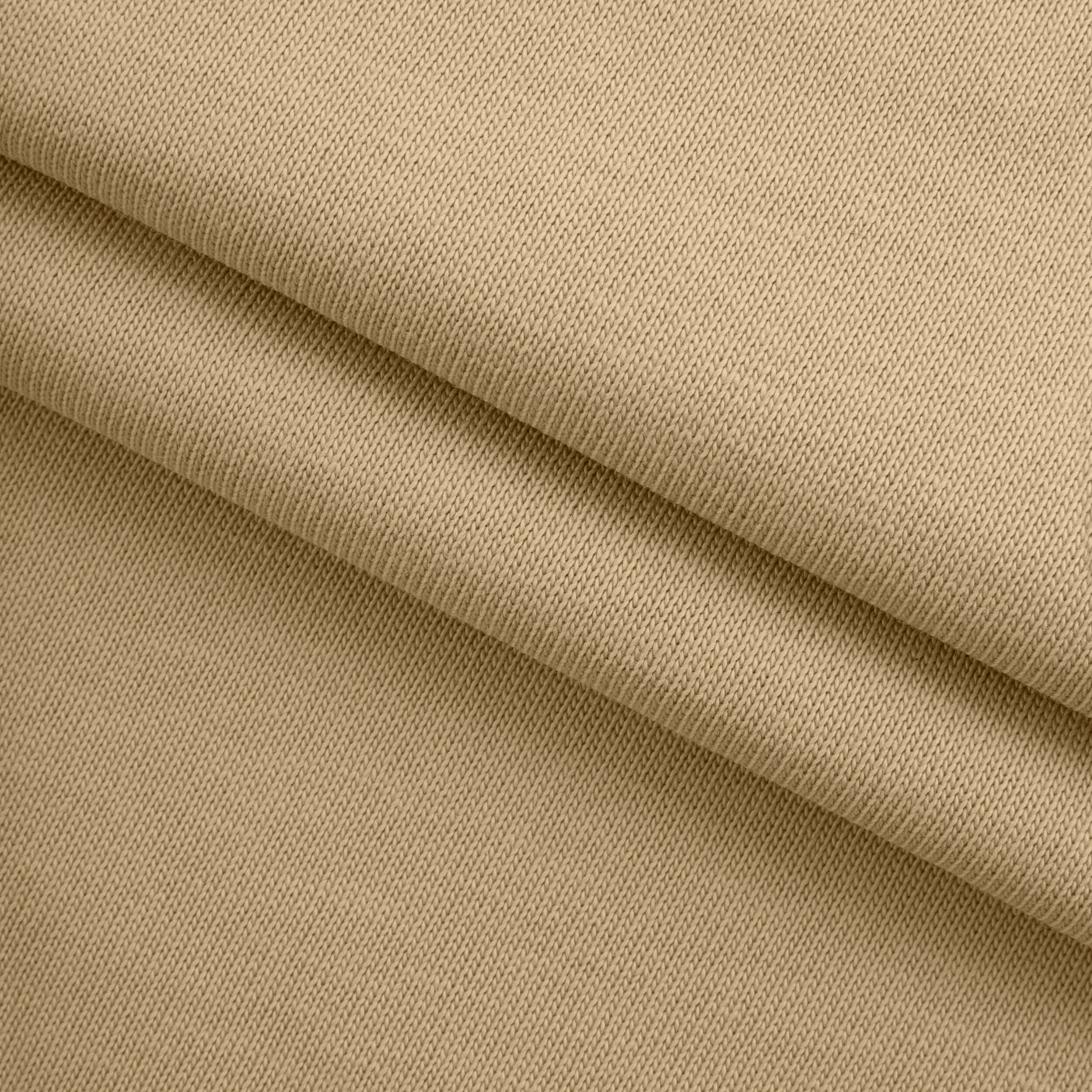 HEAVY COTTON SINGLE JERSEY FABRIC - CREAM - 230 GSM