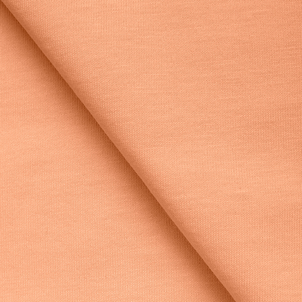 LIGHTWEIGHT COTTON SINGLE JERSEY FABRIC - APRICOT - 140 GSM