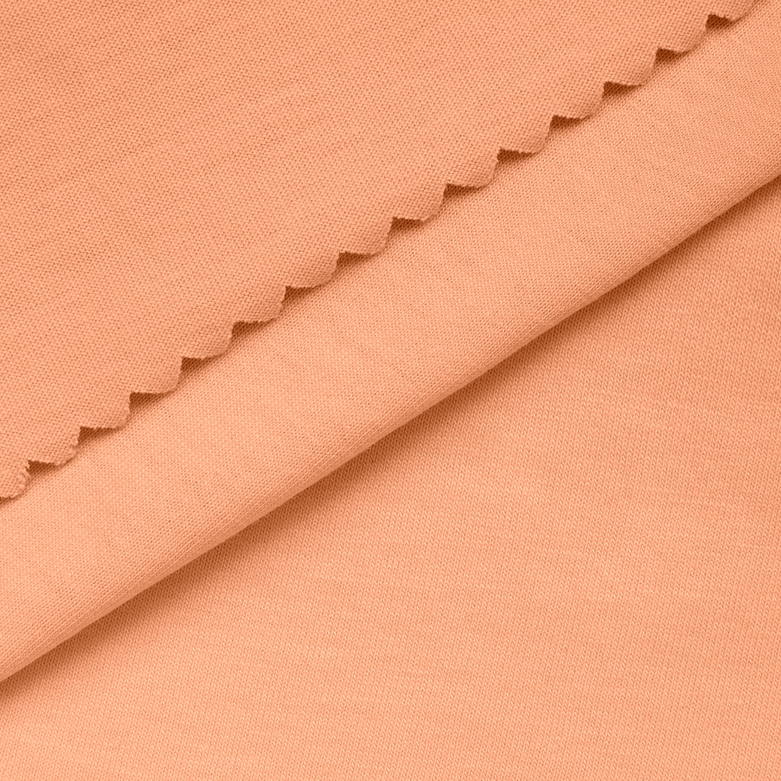LIGHTWEIGHT COTTON SINGLE JERSEY FABRIC - APRICOT - 140 GSM