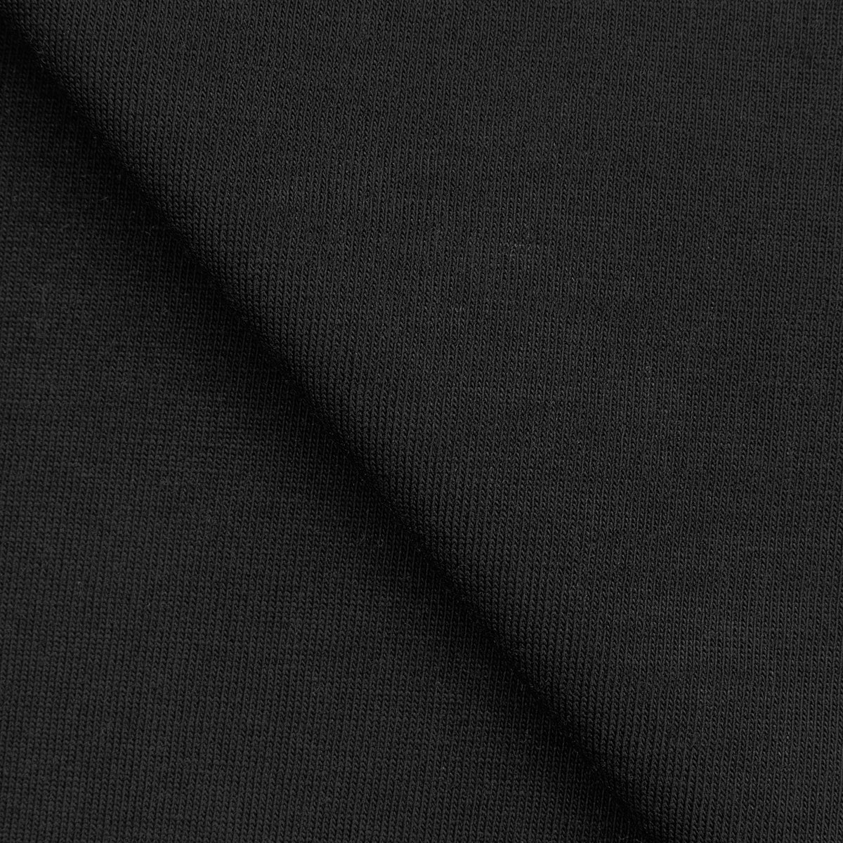 LIGHTWEIGHT COTTON JERSEY KNIT - BLACK