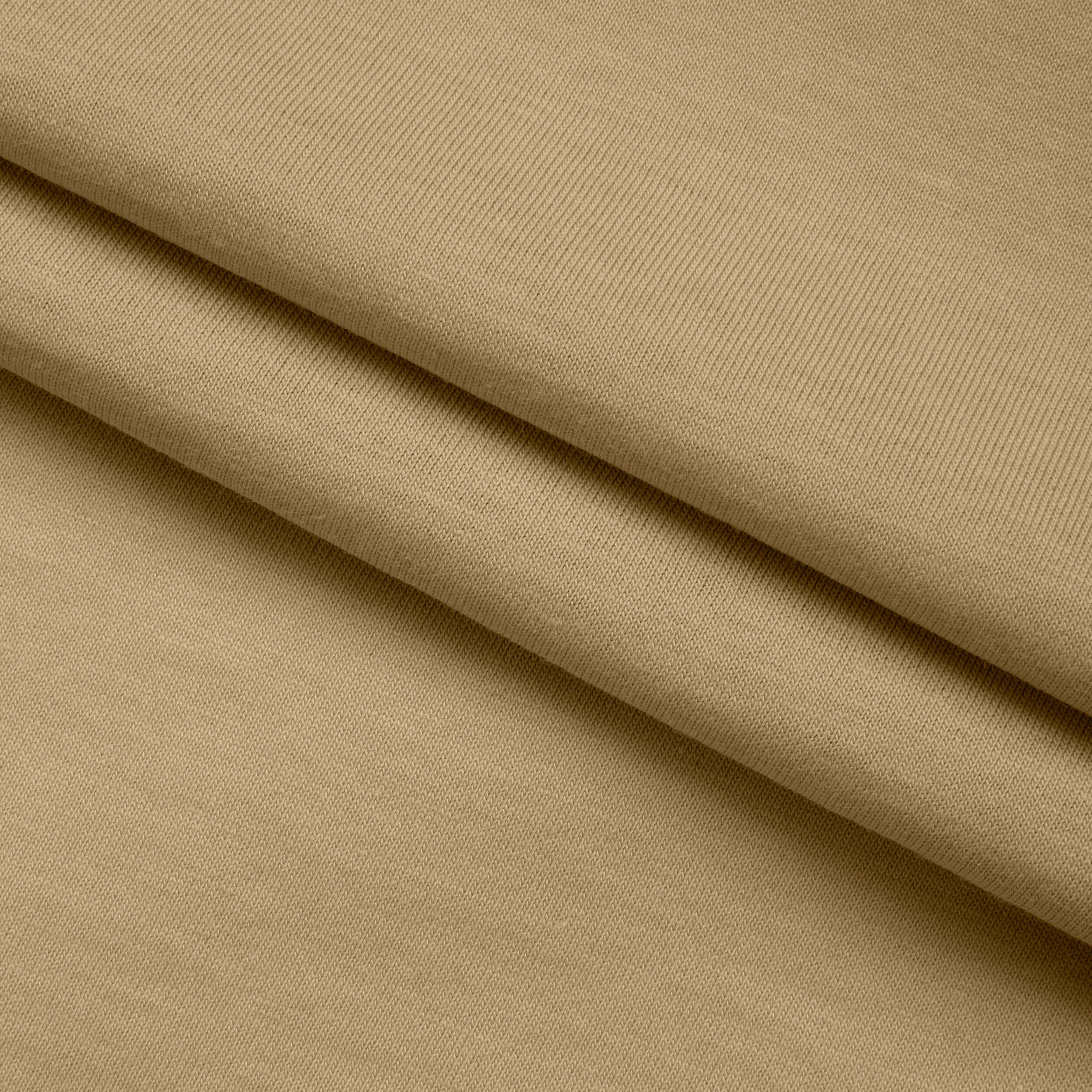 LIGHTWEIGHT COTTON SINGLE JERSEY FABRIC - CREAM - 140 GSM