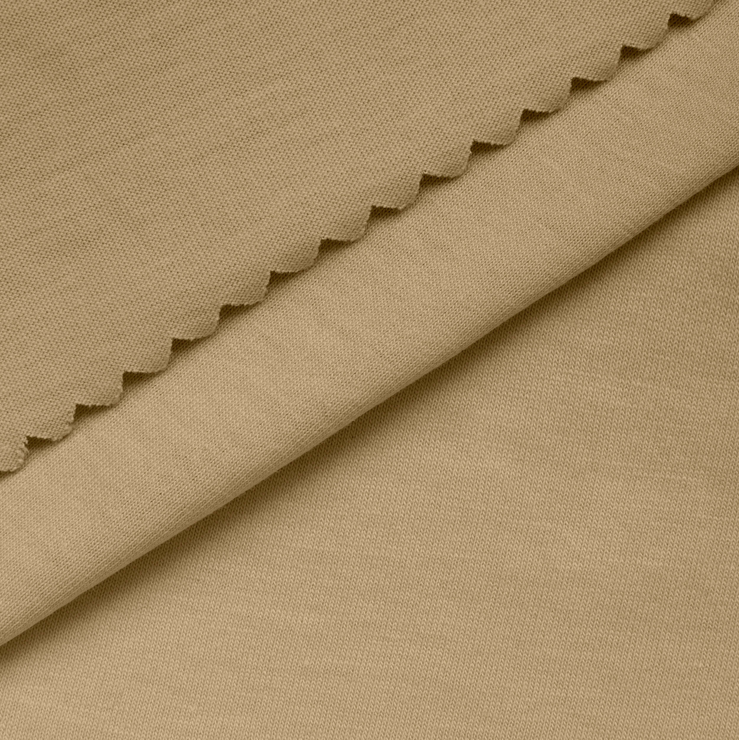 LIGHTWEIGHT COTTON SINGLE JERSEY FABRIC - CREAM - 140 GSM