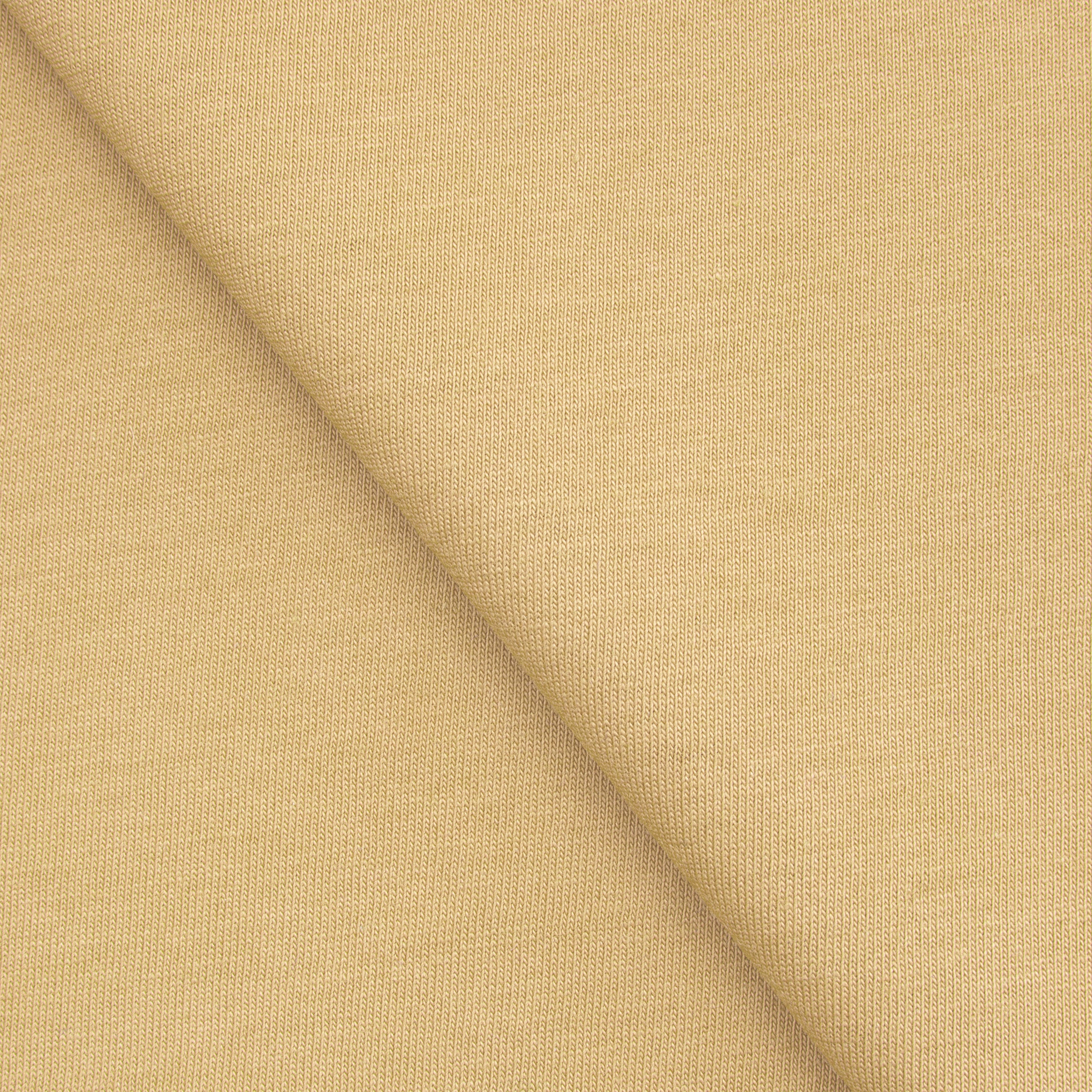 LIGHTWEIGHT COTTON SINGLE JERSEY FABRIC - CREAM - 140 GSM