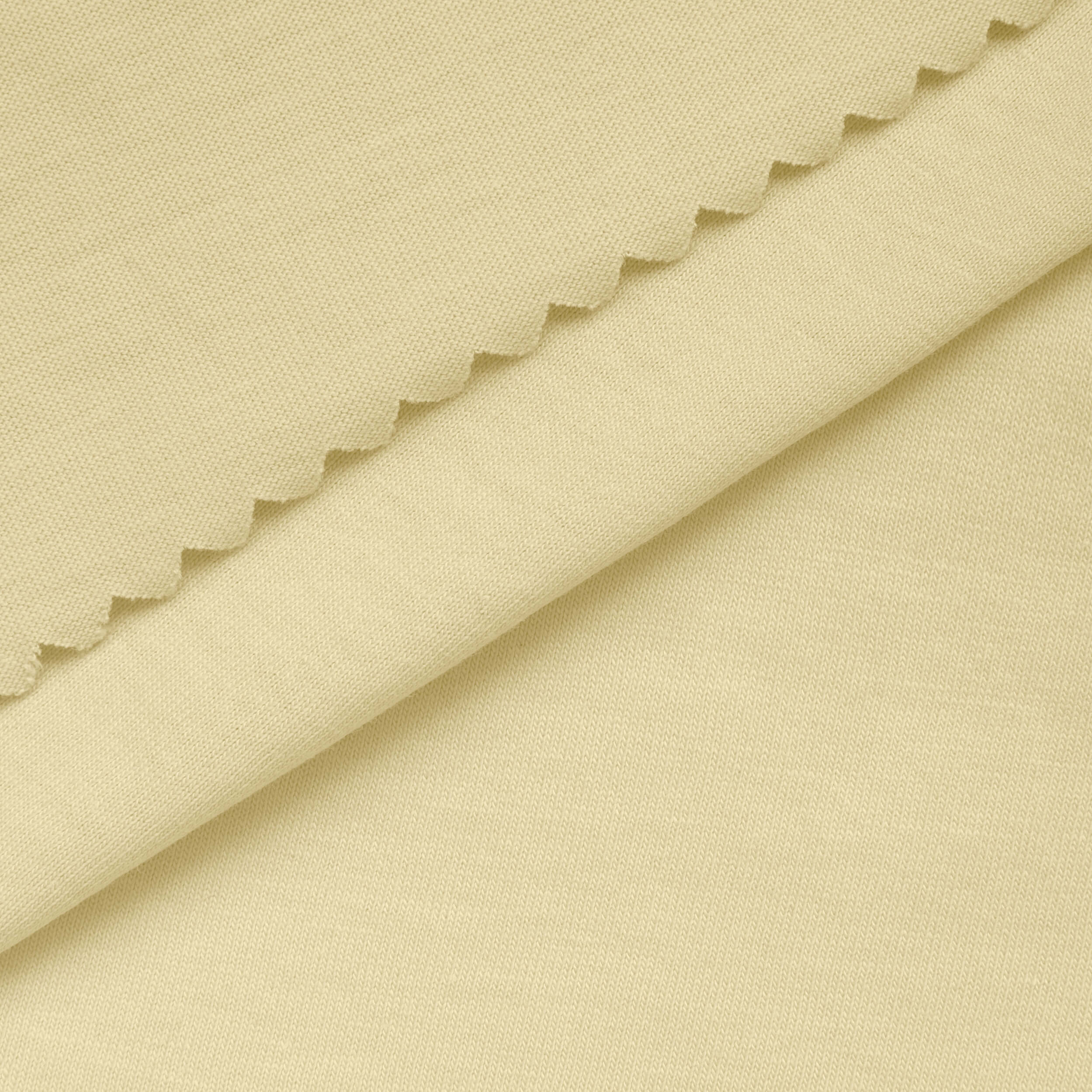 LIGHTWEIGHT COTTON JERSEY KNIT - DOUBLE CREAM