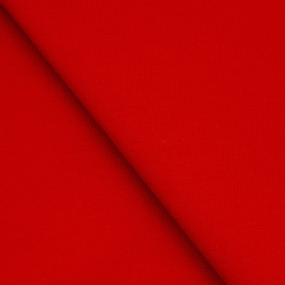 LIGHTWEIGHT COTTON JERSEY KNIT - HIGH RISK RED