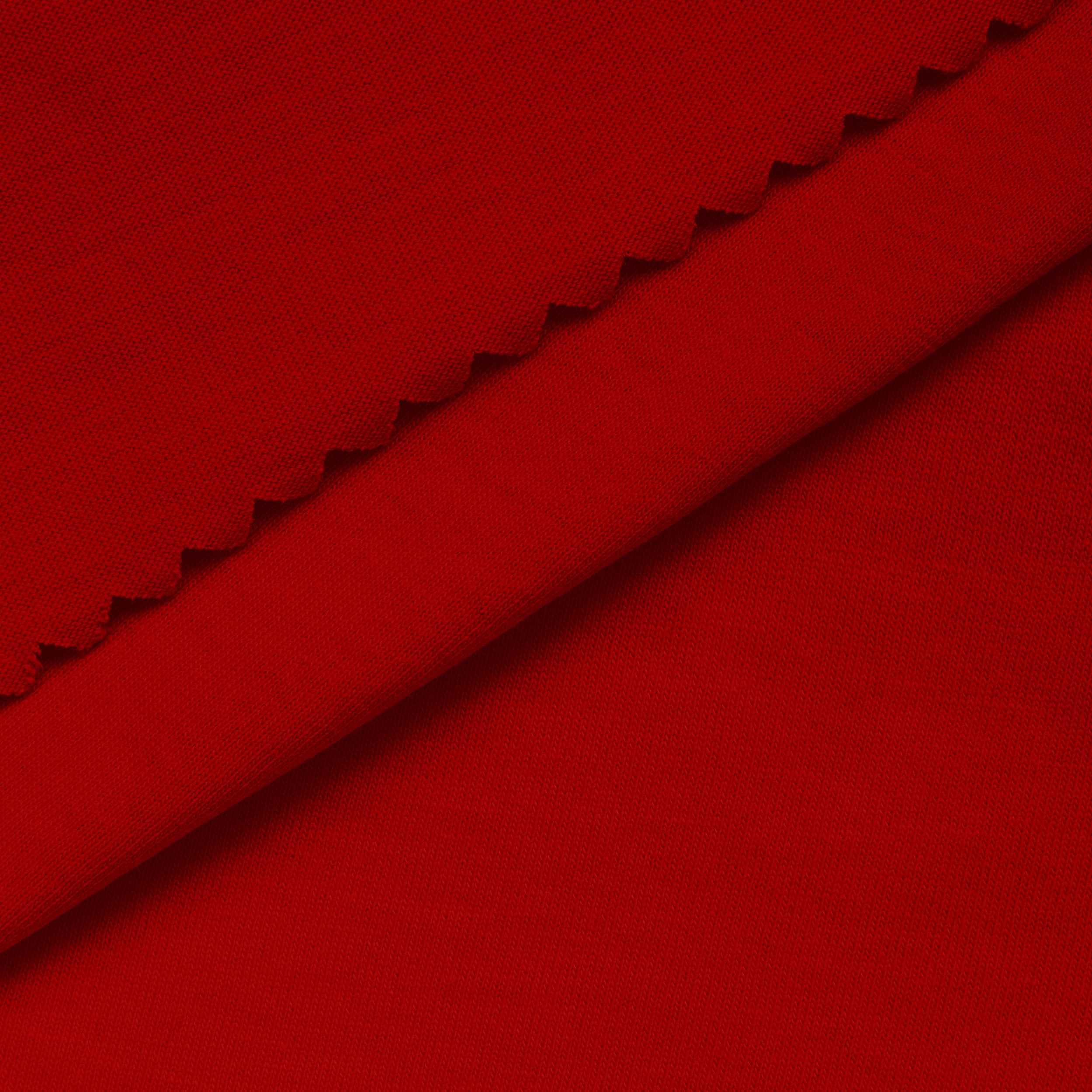 LIGHTWEIGHT COTTON JERSEY KNIT - HIGH RISK RED
