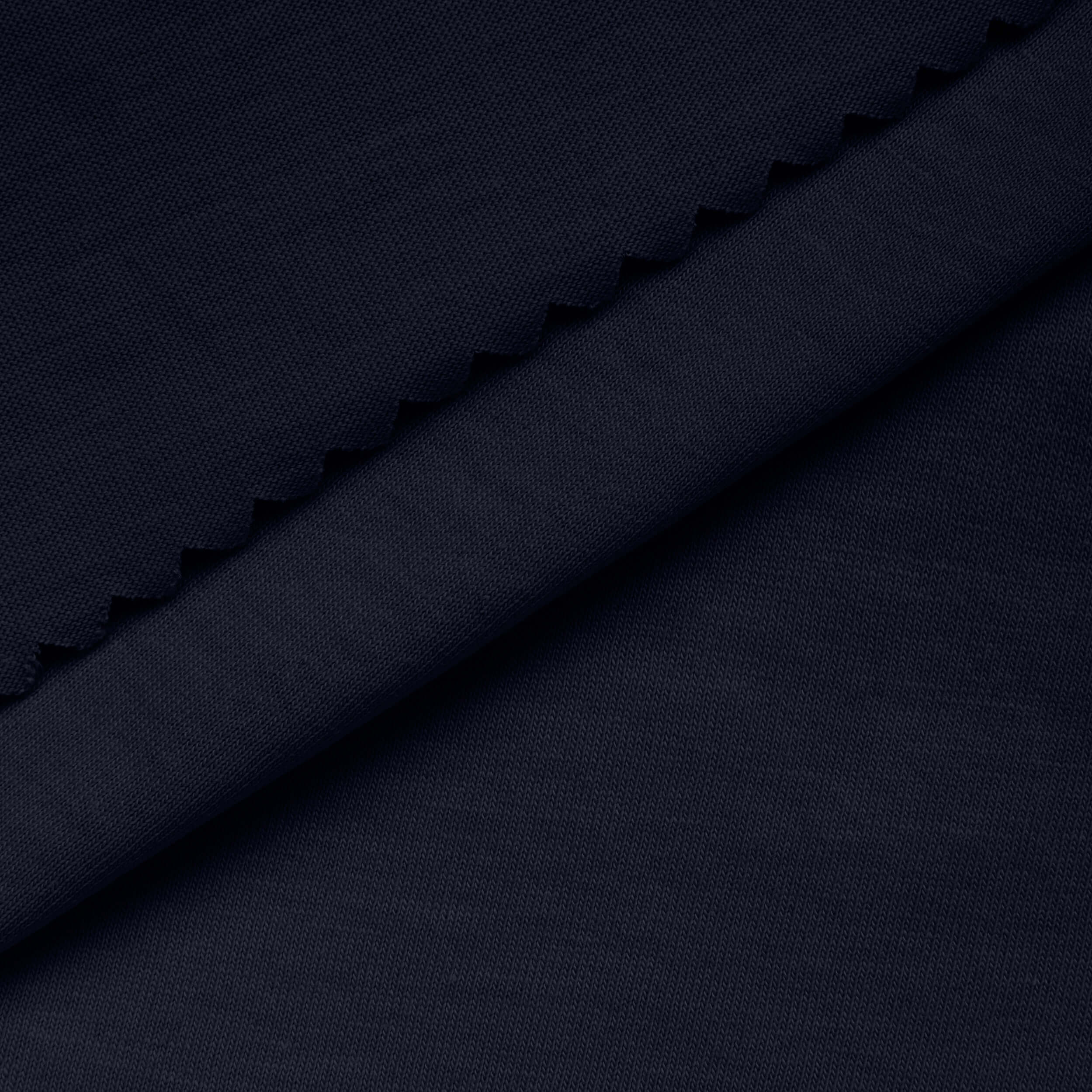 LIGHTWEIGHT COTTON JERSEY KNIT - NAVY BLUE