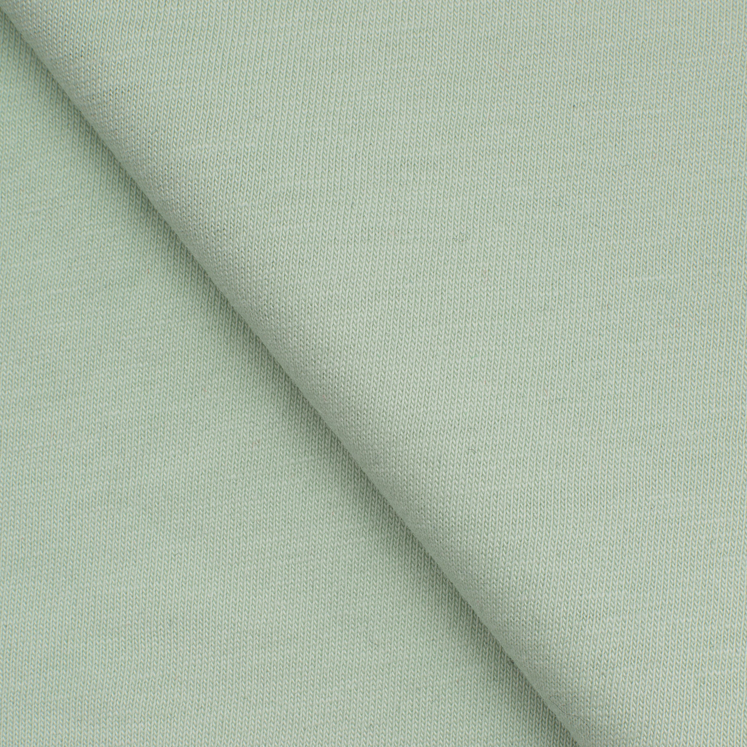 LIGHTWEIGHT COTTON SINGLE JERSEY FABRIC - GREY GREEN - 140 GSM