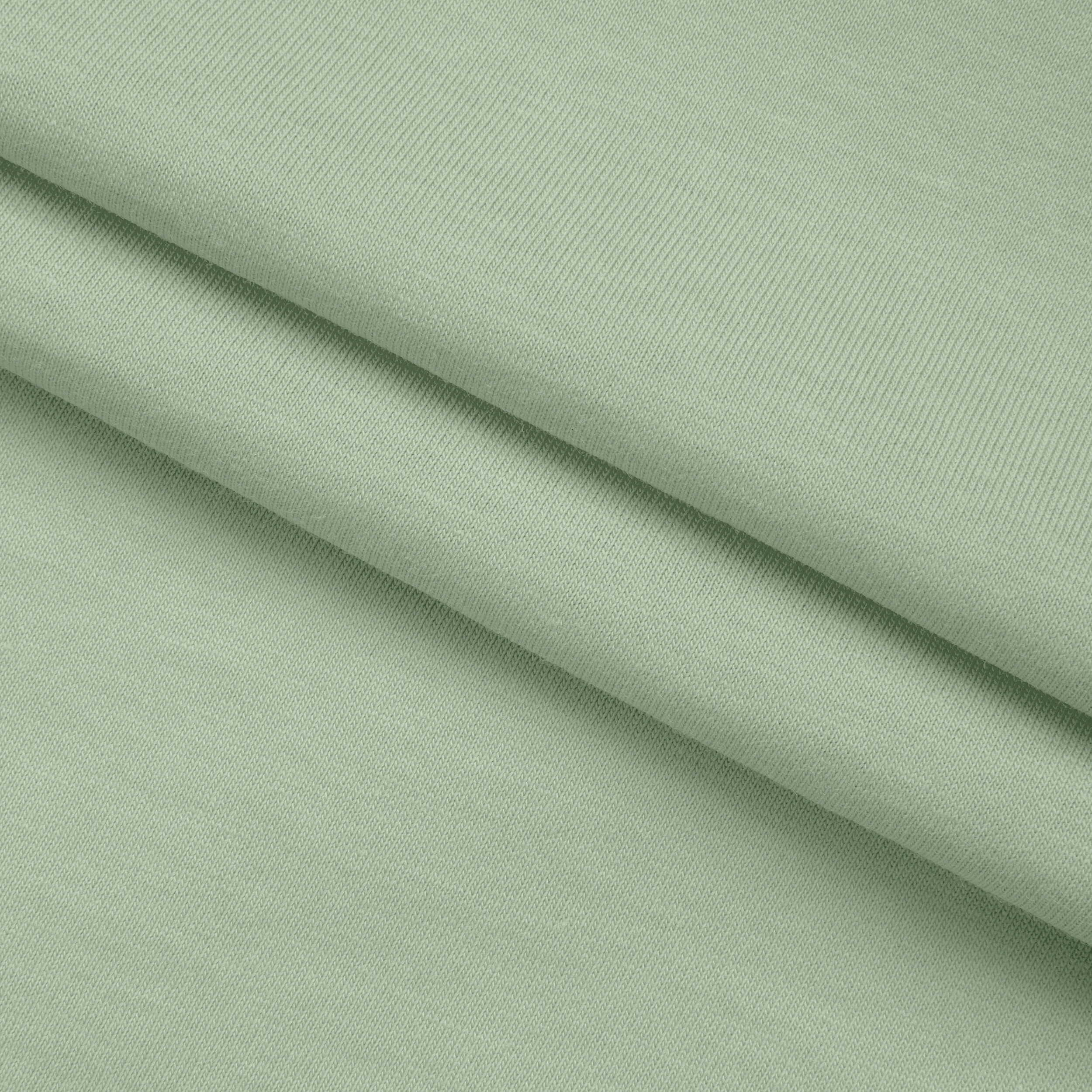 LIGHTWEIGHT COTTON JERSEY KNIT - SILT GREEN