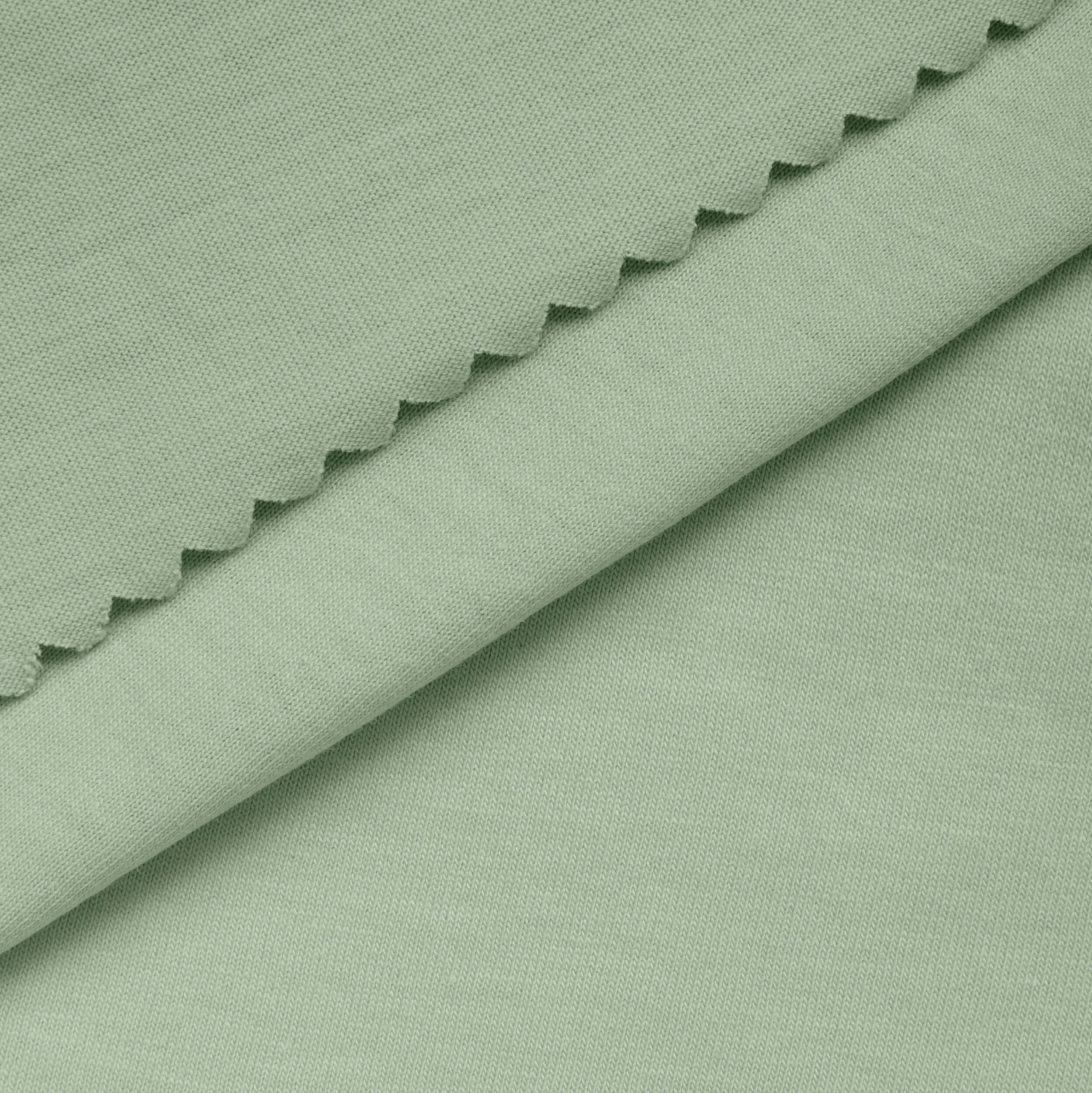 LIGHTWEIGHT COTTON JERSEY KNIT - SILT GREEN