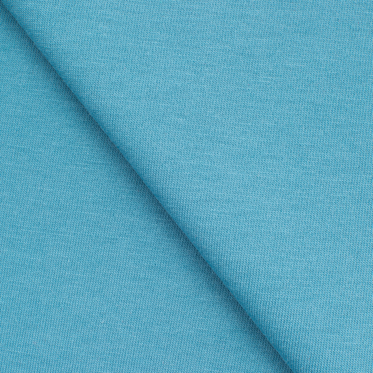LIGHTWEIGHT COTTON SINGLE JERSEY FABRIC - STEEL BLUE - 140 GSM