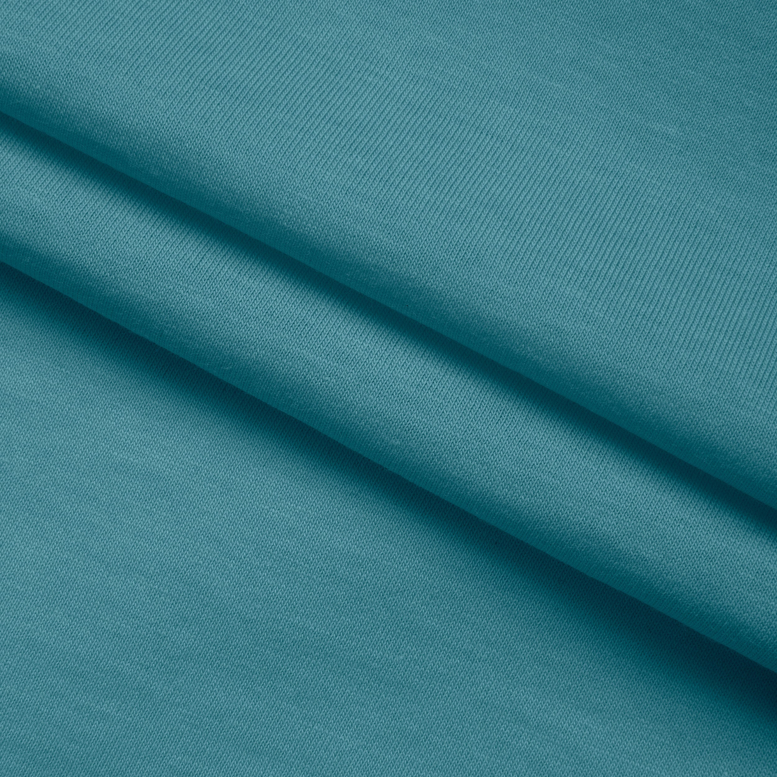 LIGHTWEIGHT COTTON JERSEY KNIT - STORM BLUE