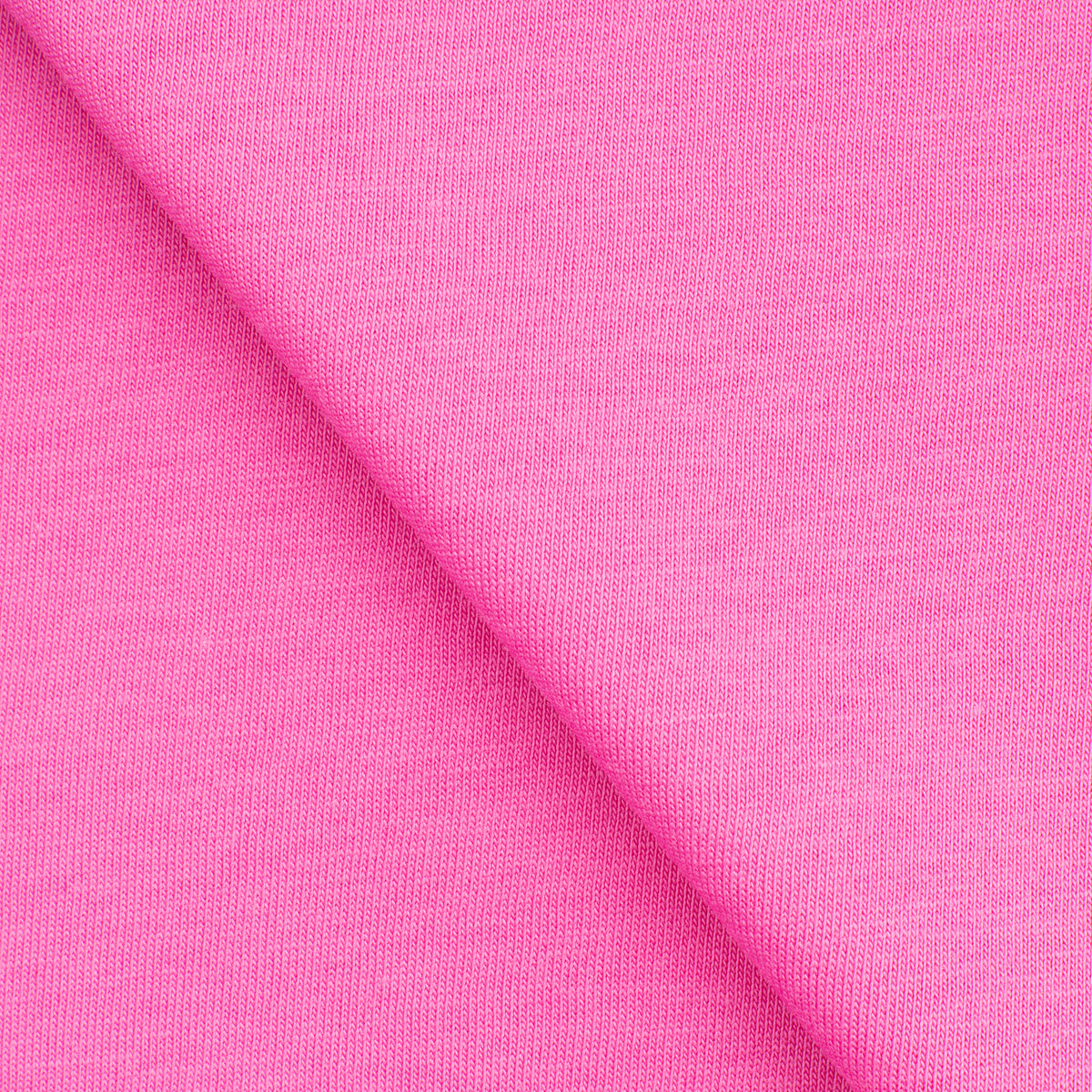 LIGHTWEIGHT COTTON JERSEY KNIT - SUPER PINK