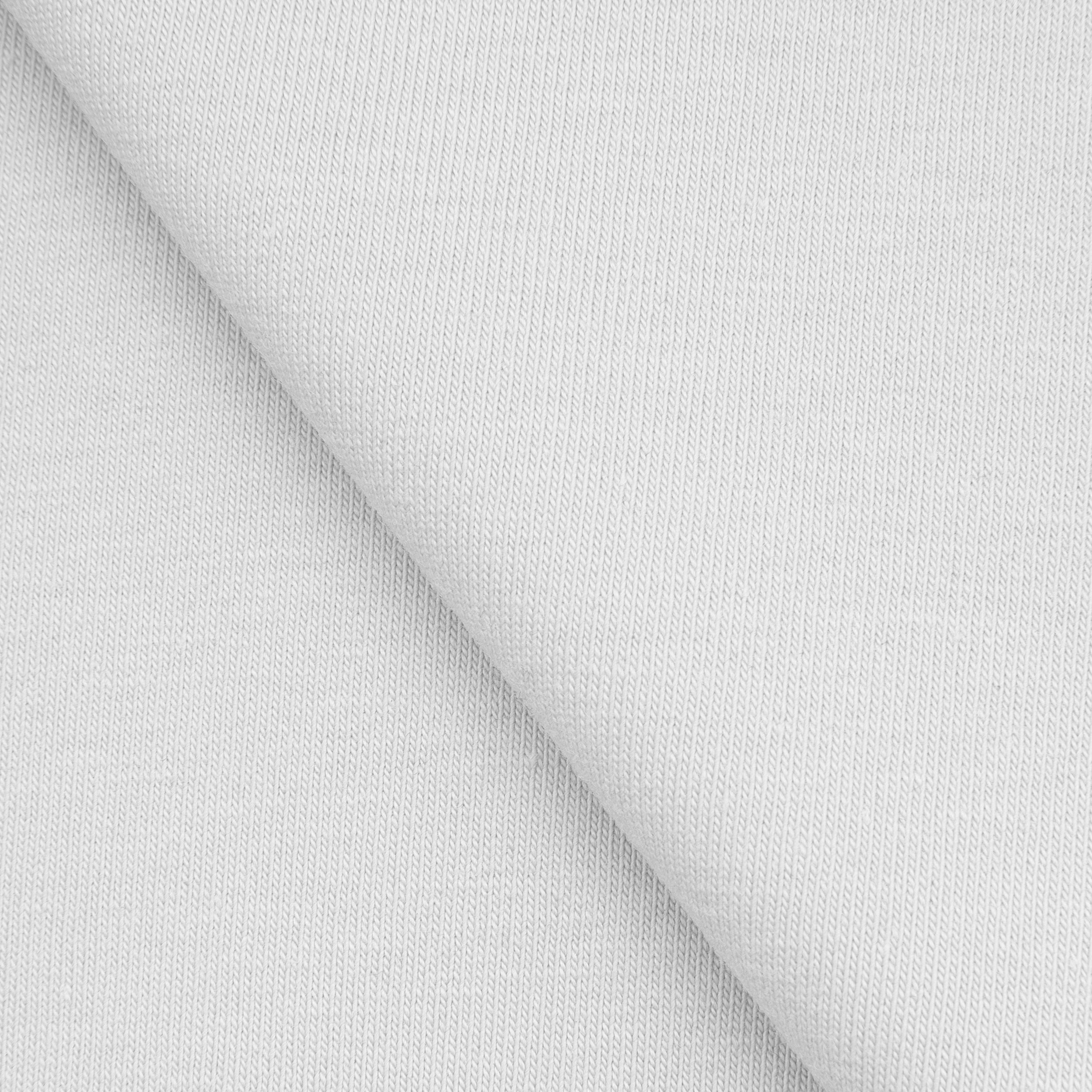 COTTON SINGLE JERSEY FABRIC WITH ELASTANE - WARM WHITE - 180 GSM