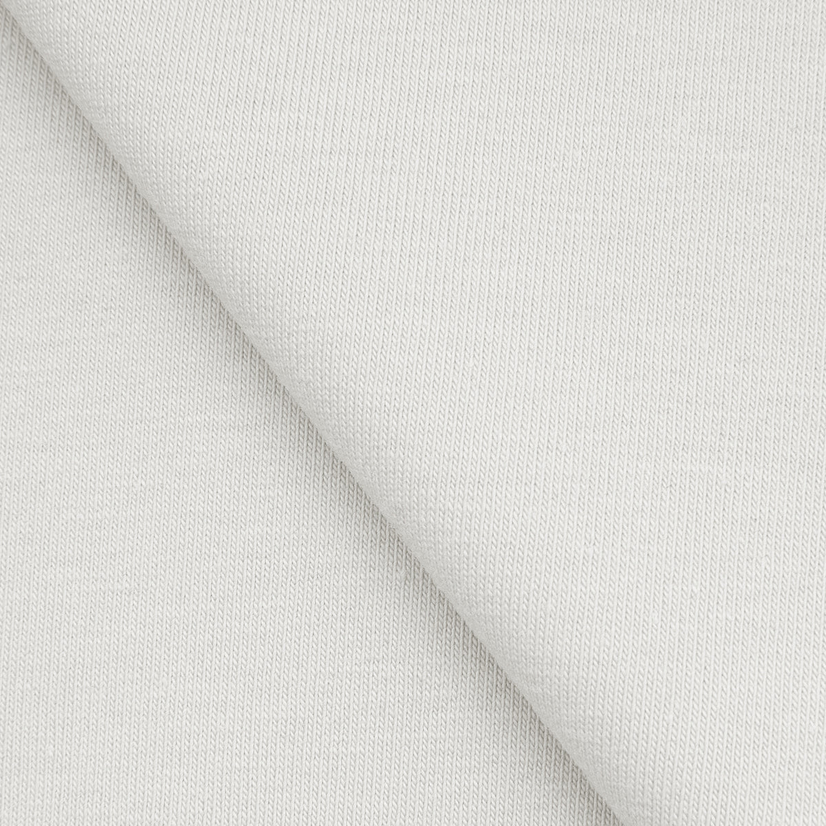 COTTON SINGLE JERSEY FABRIC WITH ELASTANE - SNOW WHITE - 180 GSM