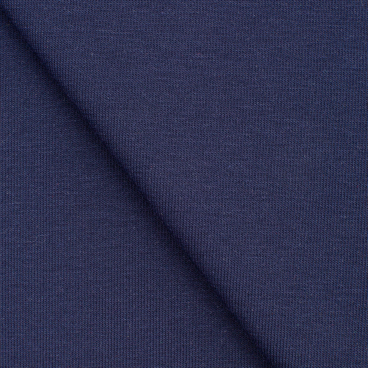 COTTON SINGLE JERSEY FABRIC WITH ELASTANE - NAVY BLUE - 180 GSM