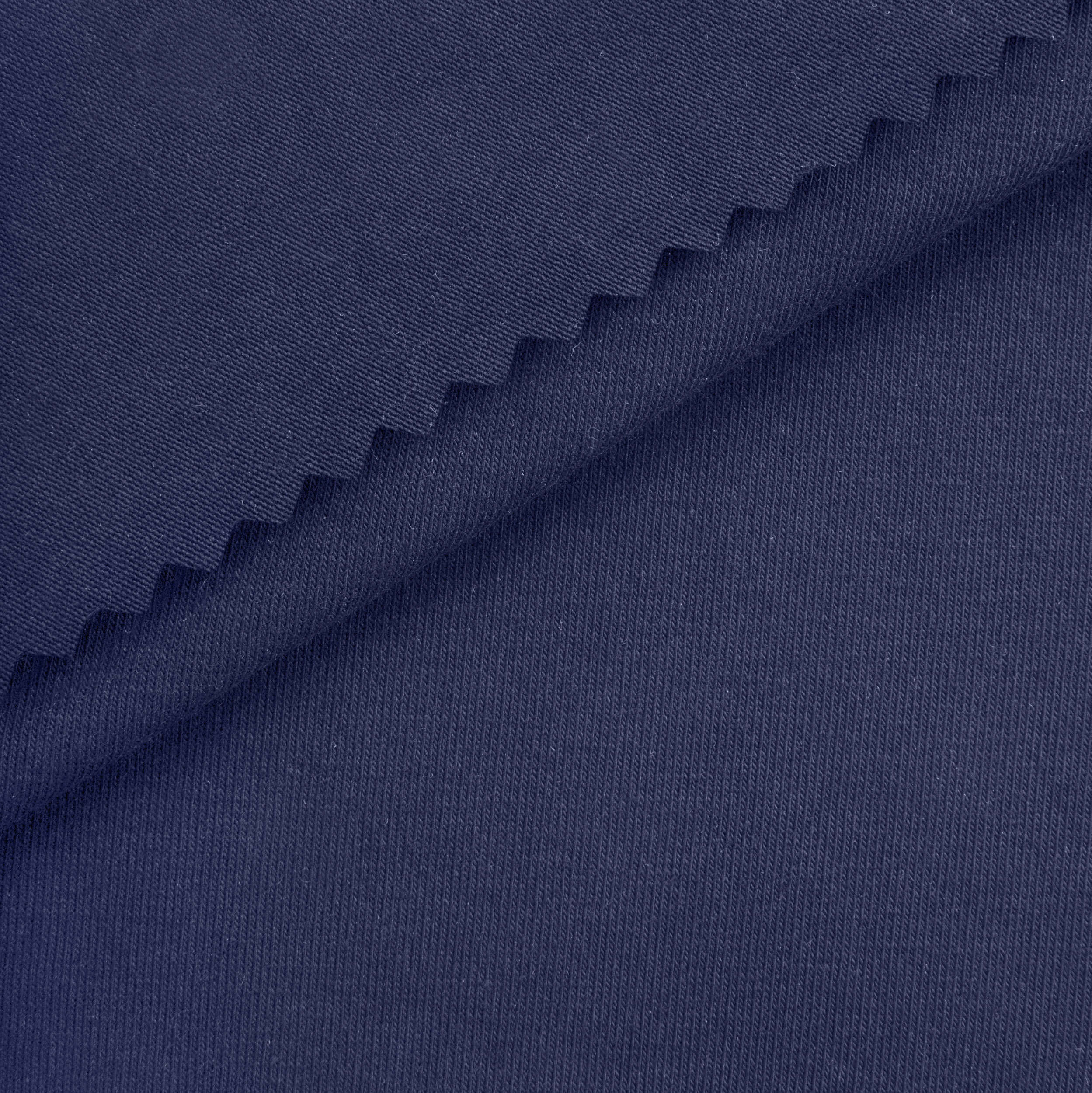 MIDWEIGHT COTTON JERSEY KNIT - NAVY BLUE