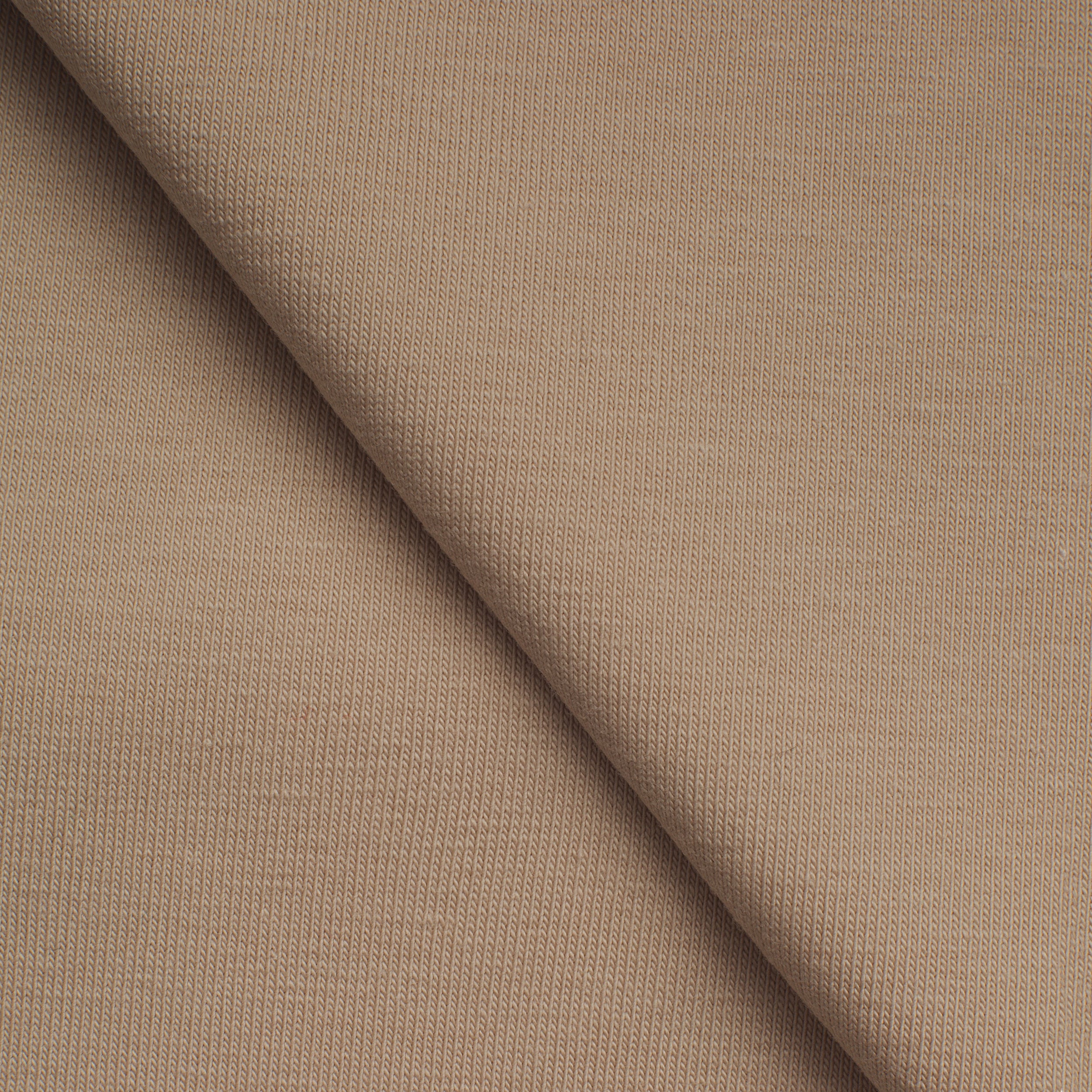 COTTON SINGLE JERSEY FABRIC WITH ELASTANE - GREIGE TAUPE - 180 GSM