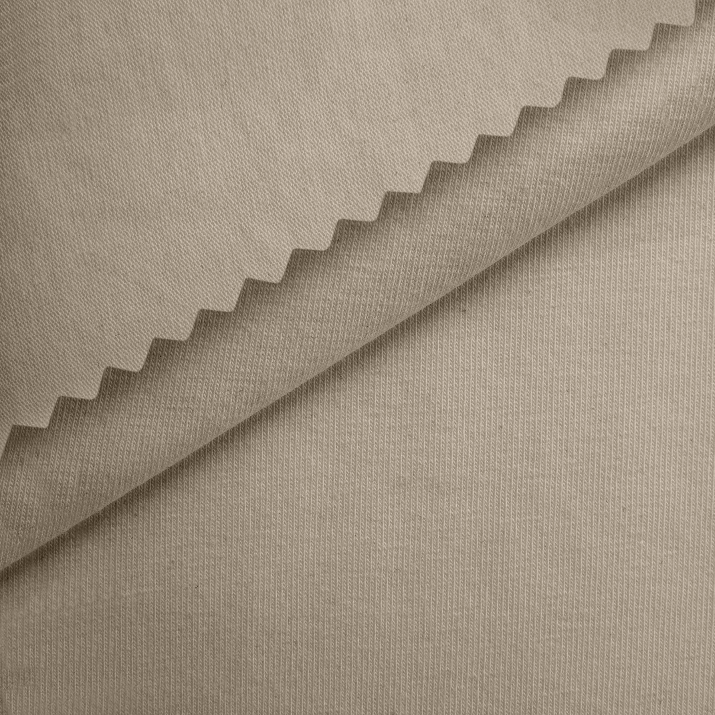 MIDWEIGHT COTTON JERSEY KNIT - PLAZA TAUPE